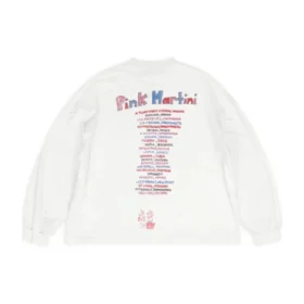 Tricou cu mâneci lungi Balenciaga x Pink Martini Oversized „Ecru” 699191TMVN99800 Tricou cu mâneci lungi Balenciaga x Pink Martini Oversized „Ecru” 699191TMVN99800