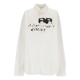 Tricou cu mâneci lungi BB, desenat manual, croială oversized „White” 725722TYB189000