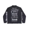Tricou cu mâneci lungi, croială medie, din metal, de tip DIY „Black White” 699191TPVO31569