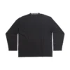 Tricou cu mâneci lungi, croială oversized „Black Faded” 739783TOVF49034