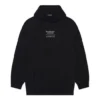 Tricou cu mâneci lungi, cu glugă, croi larg, Balenciaga FW21 pentru bărbați, negru 651799TJV910107