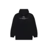 Tricou cu mâneci lungi, cu glugă, croi larg, Balenciaga FW21 pentru bărbați, negru 651799TJV910107