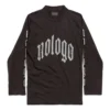 Tricou cu mâneci lungi fără logo „Negru-Gri” 788244TQVK51200