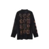 Tricou cu mâneci lungi Heavy Metal, croială oversized „Black Faded” 739783TOVE11055