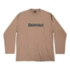 Tricou cu mâneci lungi și croi oversized „Khaki” 681046TNVL17761