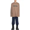 Tricou cu mâneci lungi și croi oversized „Khaki” 681046TNVL17761