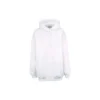 Tricou cu mâneci lungi și guler rotund pentru bărbați Balenciaga Back Alphabet cu glugă, alb, 556113TAV379000