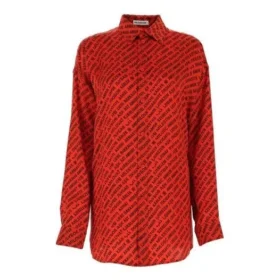 Tricou cu mâneci lungi și imprimeu cu logo, roșu 623037TJLI16167