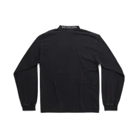 Tricou cu mâneci lungi I Love, croială medie „Black” 744449TOVH39034