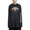 Tricou cu mâneci lungi Maison Balenciaga „Negru” 681046TLVJ11074