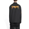 Tricou cu mâneci lungi Metallica, croială oversized „Negru-portocaliu” 699053TYB181000