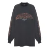 Tricou cu mâneci lungi Offshore Oversized „Black Faded” 739027TPVM81568