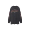 Tricou cu mâneci lungi Offshore Oversized „Black Faded” 739027TPVM81568
