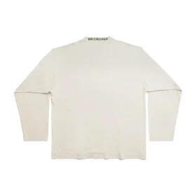 Tricou cu mâneci lungi Oversized „Off White” 739783TOVF49199