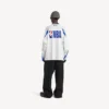 Tricou cu mâneci lungi oversized pentru bărbați, din colecția Balenciaga | NBA, în culorile alb/multicolor