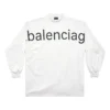 Tricou cu mâneci lungi Oversized „White” de la Bal.com 739027TOVO19081