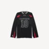 Tricou cu mâneci lungi pentru bărbați Balenciaga | colaborare NBA, croială oversized, în negru/multicolor