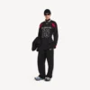 Tricou cu mâneci lungi pentru bărbați Balenciaga | colaborare NBA, croială oversized, în negru/multicolor