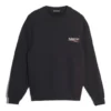 Tricou cu mâneci lungi pentru bărbați Balenciaga cu imprimeu logo, negru 556147TBV141000