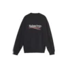 Tricou cu mâneci lungi pentru bărbați Balenciaga cu imprimeu logo, negru 556147TBV141000