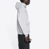 Tricou cu mâneci lungi pentru bărbați Balenciaga FW21 cu imprimeu logo, gri 600583TIV841167
