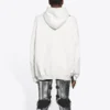 Tricou cu mâneci lungi pentru bărbați Balenciaga FW21 „Hi My Name Is” cu model alfabetic, alb, 651799TKVF29081