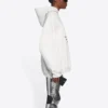Tricou cu mâneci lungi pentru bărbați Balenciaga FW21 „Hi My Name Is” cu model alfabetic, alb, 651799TKVF29081