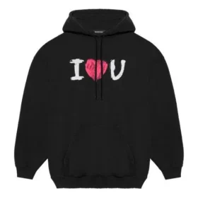 Tricou cu mâneci lungi pentru bărbați Balenciaga SS21 cu imprimeu alfabetic, negru 570811TJVL61070