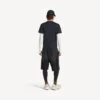 Tricou cu mâneci lungi pentru bărbați, stil techwear, în albastru închis/alb