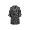 Tricou cu mâneci scurte și benzi cu logo, stil minimalist „Negru” 681813TML21-1269