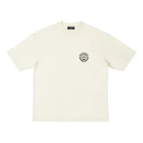 Tricou cu mâneci scurte și logo Scissor Crest „Cream” 612966TMVA29069 Tricou cu mâneci scurte și logo Scissor Crest „Cream” 612966TMVA29069
