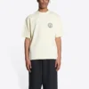 Tricou cu mâneci scurte și logo Scissor Crest „Cream” 612966TMVA29069