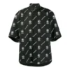 Tricou cu mâneci scurte și spate pătrat Balenciaga x WFP „Black White” 602026TIL251070