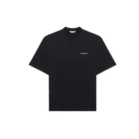 Tricou cu mâneci scurte, imprimeu cu litere, negru 641532TJVL41000