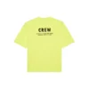 Tricou cu mâneci scurte pentru bărbați Balenciaga, cu imprimeu alfabetic, verde fluorescent 620969TIVG97072