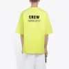 Tricou cu mâneci scurte pentru bărbați Balenciaga, cu imprimeu alfabetic, verde fluorescent 620969TIVG97072