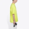 Tricou cu mâneci scurte pentru bărbați Balenciaga, cu imprimeu alfabetic, verde fluorescent 620969TIVG97072