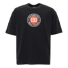 Tricou cu mâneci scurte pentru bărbați Balenciaga cu logo circular „BB Alphabet”, negru 641614TJV761000