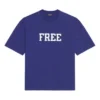 Tricou cu mâneci scurte retro Balenciaga FW21 pentru bărbați, albastru marin 612966TKVD33967