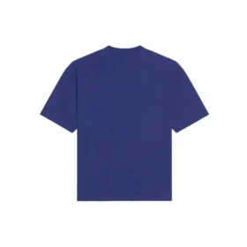 Tricou cu mâneci scurte retro Balenciaga FW21 pentru bărbați, albastru marin 612966TKVD33967