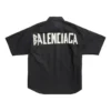 Tricou cu mâneci scurte, Tape Type, croială largă „Black” 738761TNM601000