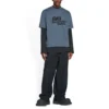 Tricou cu pictogramă BB Icon desenată manual, croială medie „Albastru-negru” 612966TNVN44183