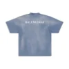 Tricou cu spate, croială medie „Albastru Alb” 764235TPVK14313