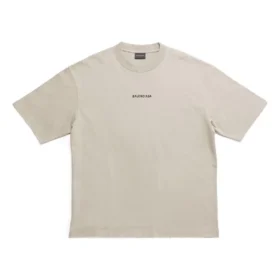 Tricou cu spate decupat, croială medie „Bej” 612966TOVJ89763