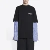 Tricou cu straturi pentru Political Campaign „Black” 698631TKVJ11070