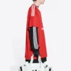 Tricou de fotbal Balenciaga x adidas Oversized „Roșu” 723663TNV136400
