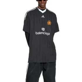 Tricou de fotbal oversized Balenciaga x adidas „Black” 723663TNV131000