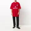Tricou de fotbal oversized „Red White” 641666TJV056540
