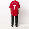 Tricou de fotbal oversized „Red White” 641666TJV056540