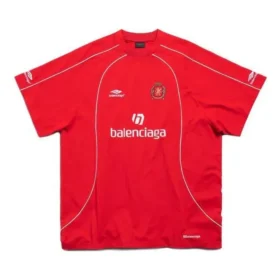 Tricou de fotbal Oversized „Roșu Alb” 777705TPVV36643